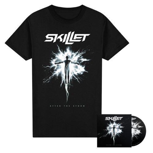 Skillet - After The Storm - CD + T-Shirt Fan Pack